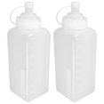 thumbnail image 2 of 2pcs Squeeze Condiment Bottles 800ml Squirt Mustard Bottle Ketchup Salad Dressing Container Jam Dispenser Transparent Sauce Squeeze Bottle, 2 of 4