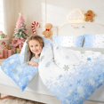 thumbnail image 3 of Manfei Snowman Twin Comforter Sets Christmas Bedding Set, Peach Pink 2 Pieces 1 Comforter and 1 Pillowcase, Gray Reversible, 3 of 6