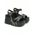 thumbnail image 5 of Y2K Style Spring/Summer Women's Punk Fashion Platform Sandals with Slope Heel Thick Bottom for Comfortable Casual Wear, 5 of 6