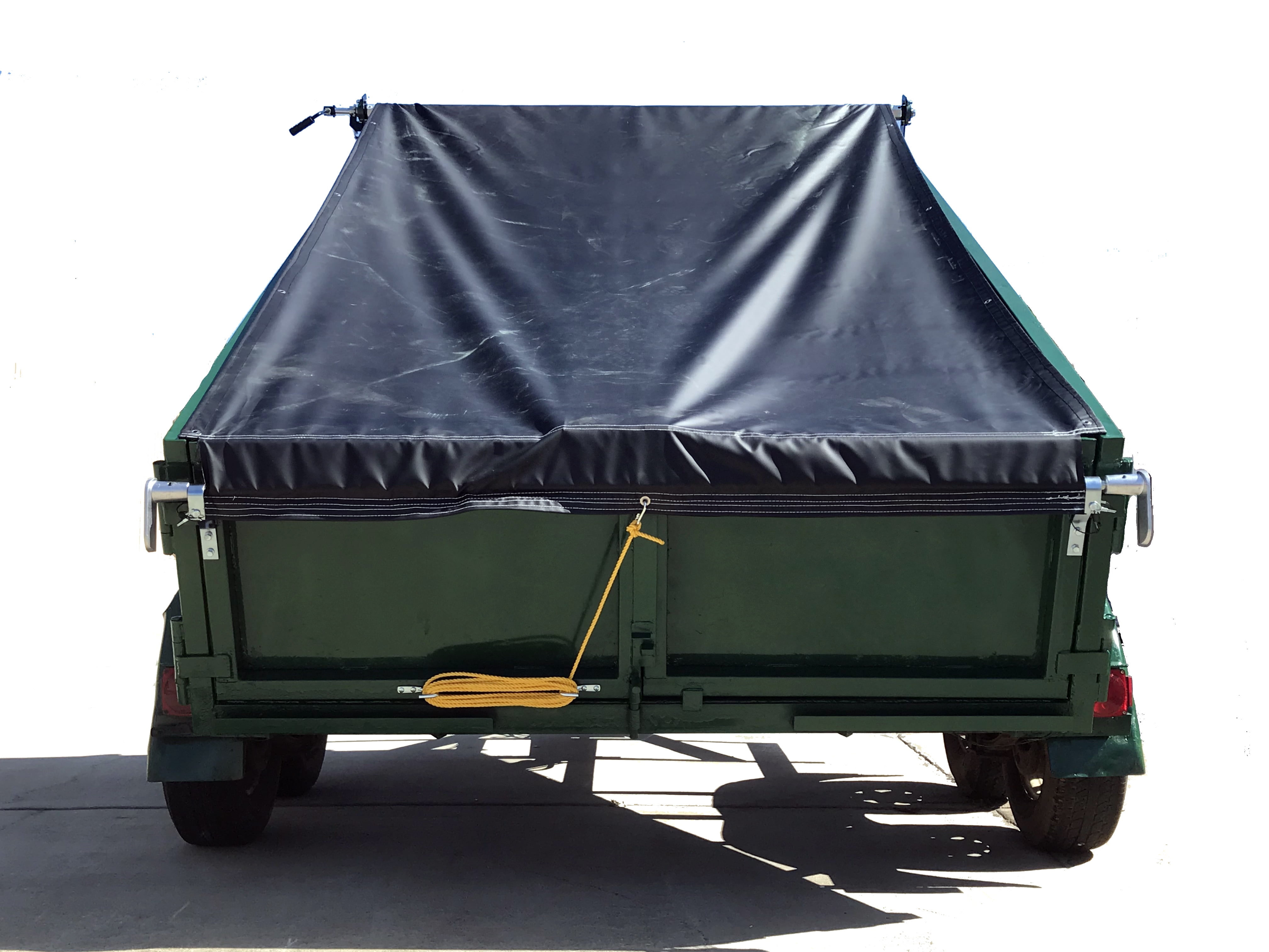 Tarping USA Cab Level Manual Tarping System Dump Truck Tarp Trailer