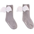 thumbnail image 2 of FOCUSNORM Girls Angel Wing Socks, Infant Warm Stockings, High Leg Sock, 2 of 5