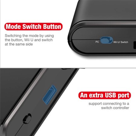 3 In 1 Gc Controller Adapter Replacement For Switch Wii U Gc Gamecube Game Cube Controller Pc Adapter Walmart Canada