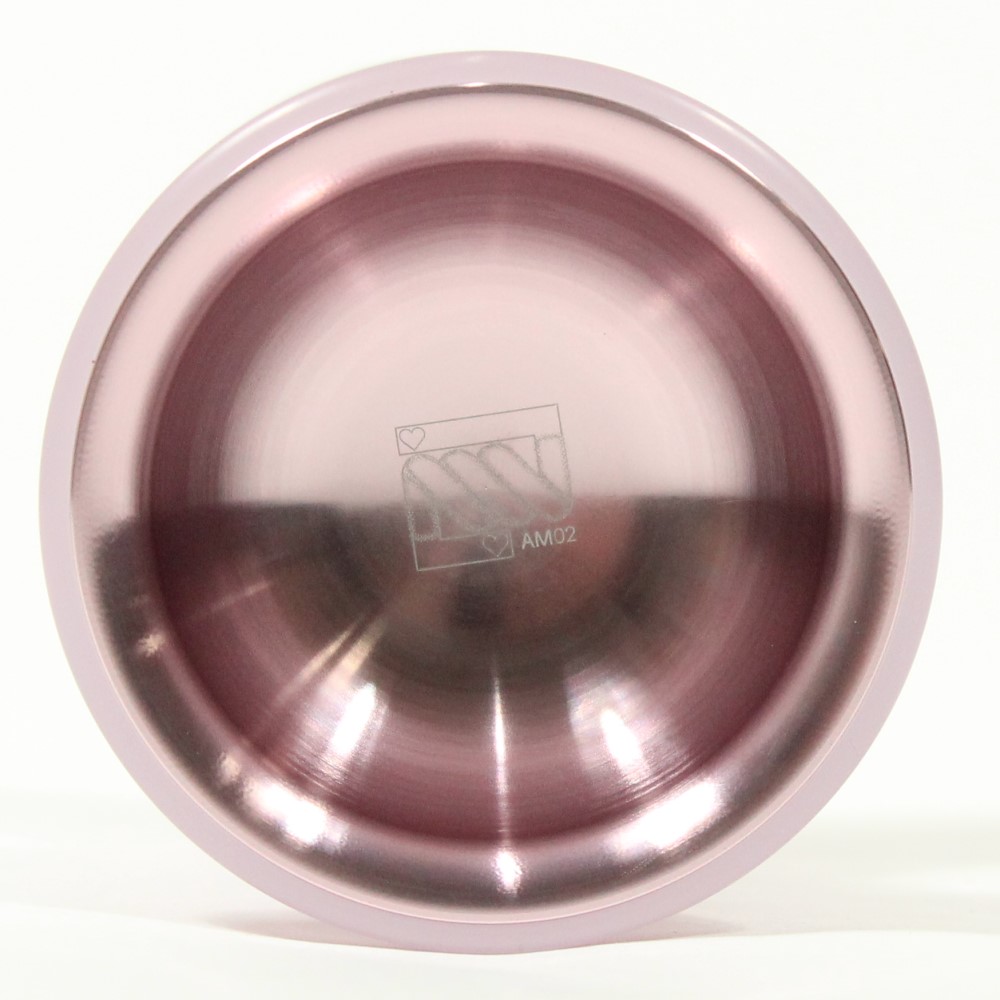 SENSE YOYO Anti-Mono 02 Yo-Yo - Aluminum with PC - Multi-Material YoYo (Light Pink PC + Glossy Light Pink (Valentine's Day Edition))