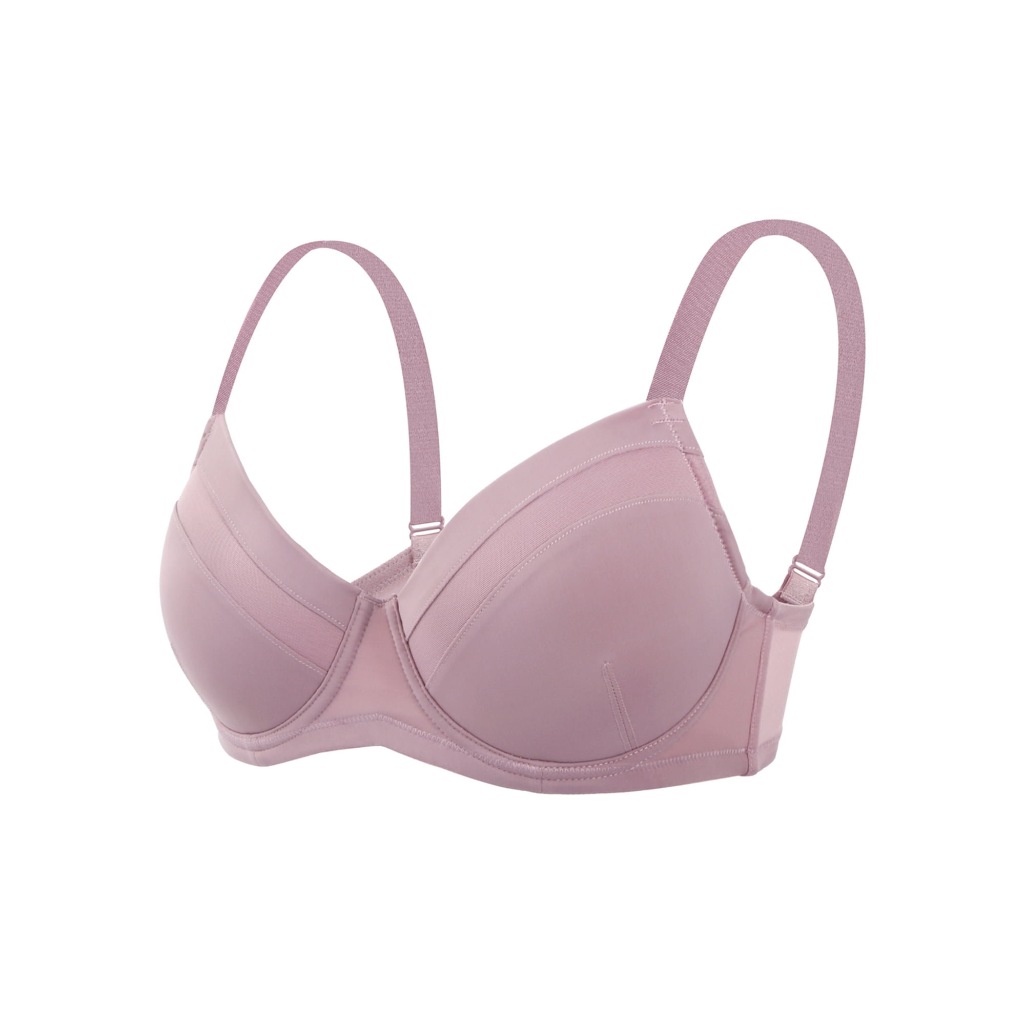 HSIA Plus Size Bra with Underwire Lightly Padded Full Figure Comfort Bra Purple 38DD