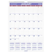 AT-A-GLANCE Monthly Wall Calendar, 12" x 17", January 2022 to December 2022 - PM22822