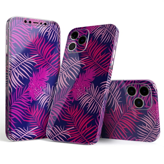 DesignSkinz Purple Tropical Full-Body Skin Decal Wrap Cover for iPhone 16