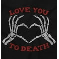 thumbnail image 2 of Love You To Death Heart Skeleton Crewneck T Shirts Boy Girl Teen Brisco Brands X, 2 of 5