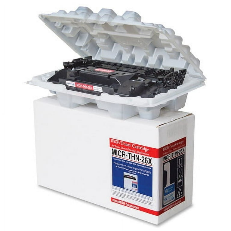 microMICR MICR Toner Cartridge - Alternative for HP (26X) - Laser - 9000 Pages - Black - 1 Each microMICR MICR Toner Cartridge - Alternative for HP (26X) - Laser - 9000 Pages - Black - 1 Each