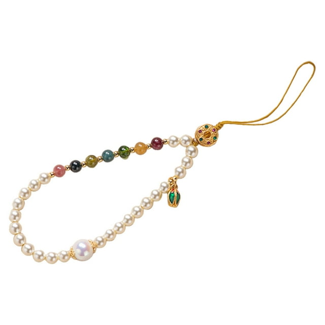LOLIPPYY Chaîne de Décoration pour Téléphone Portable avec Perles pour Femmes Lot de 1