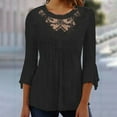 thumbnail image 2 of t shirts for women casual tops causul o-necking gradient oversized loose tee shirt top, 2 of 4