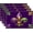 no089, variant on Mardi Gras Placemats Set of 4 Purple Iris Fleur De Lis Table Mats Fat Tuesday Brazil Carnival Masquerade Party Birthday Decorations and Supplies for Home Table-12×18''''