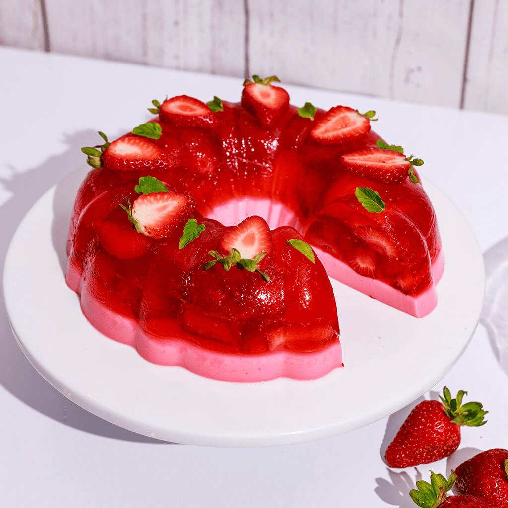 Strawberry Halal Gelatin Dessert Jell-O 3.oz each - Pack of 6 - جيليه الفراولة حلال