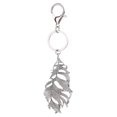 thumbnail image 2 of Llavero Forma Hoja Yinane Color Plata Encantos de la llave, 2 of 5