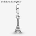 thumbnail image 4 of 2025 Jewelry Eiffel Tower Sterling Silver Charm-Good, 4 of 5