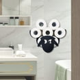 thumbnail image 4 of Uuiauoio Animals Toilet Paper Holder Funny Toilet Paper Holder Toilet Roll Holder Humorous Wall-Mounted Paper Roll Storage Rack Cute Bathroom Decor Creative Tissue Holder, 4 of 6