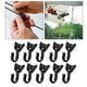 thumbnail image 3 of Paquete ganchos de plástico negro para acampar libre gancho de toldo soporte para universal ganchos para colgar accesorios de Camping gancho, 3 of 8