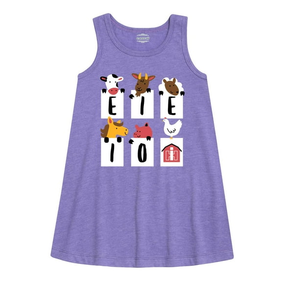 International Harvester - E-I-E-I-O Barnyard Animals - Toddler Girls A-line Dress