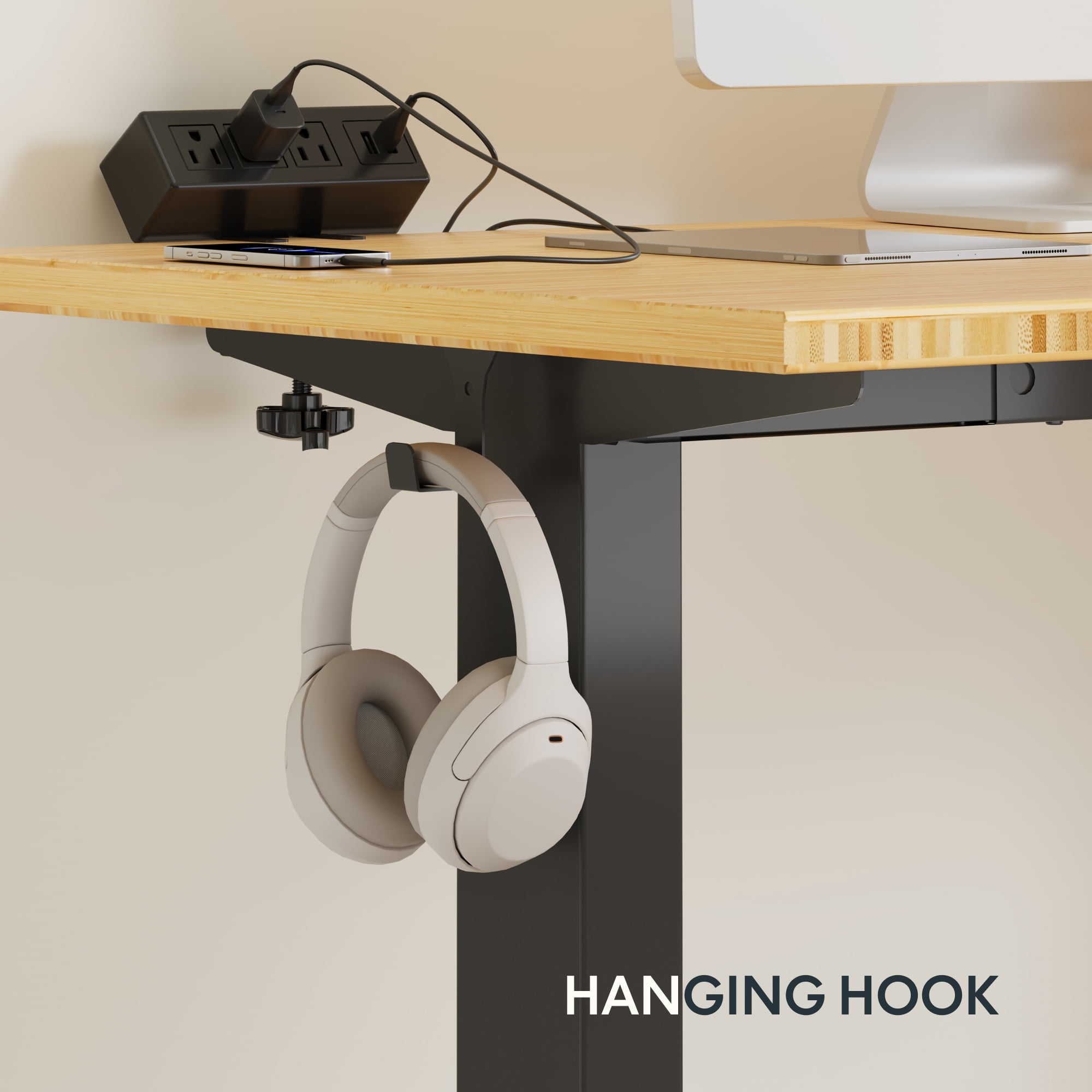 Flexispot 55"x28" Erogonomic Home Office Height Adjustable Standing Desk Bamboo Desktop Computer Desk