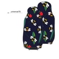 thumbnail image 4 of Easy to Install Car Universal Seat Cover, Cartoon Bee Pattern Four Seasons Universal Front Seat Cover, 2-Piece, 4 of 8