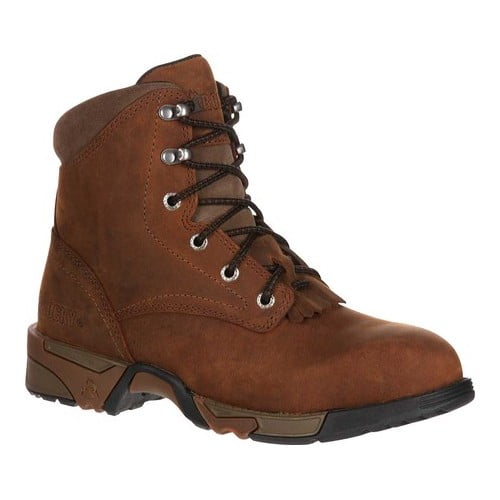 women's lace up leather work boots