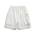 thumbnail image 4 of Sngxgn Men's Short Casual Button up Summer Beach Shorts(Beige,XXL), 4 of 4