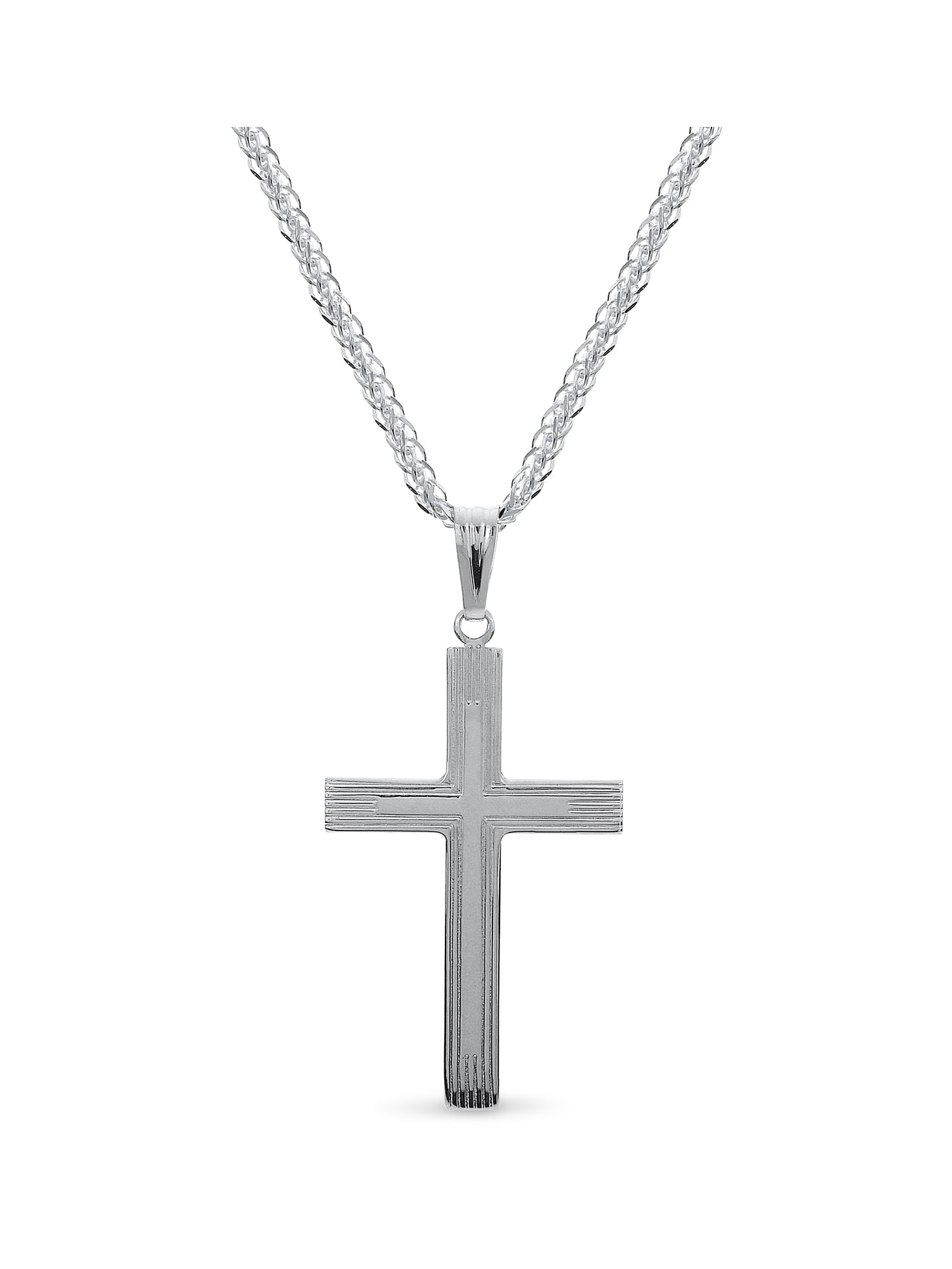 Men's Stainless Steel Thin Cross 