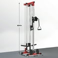 thumbnail image 2 of Gaderth LAT Pull Down Machine Wall Mount Cable Machine, 20 Position Dual Pulley Cable Crossover and Low Row Station with Pull Up Bar, Home Gym Trainer for Chest Press, Leg Workouts and Rows, 2 of 6