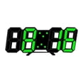 thumbnail image 1 of Mistaha 3D Led Wall Clock Date Temperature Display Digital Alarm Clock for Home Living Room, 1 of 8