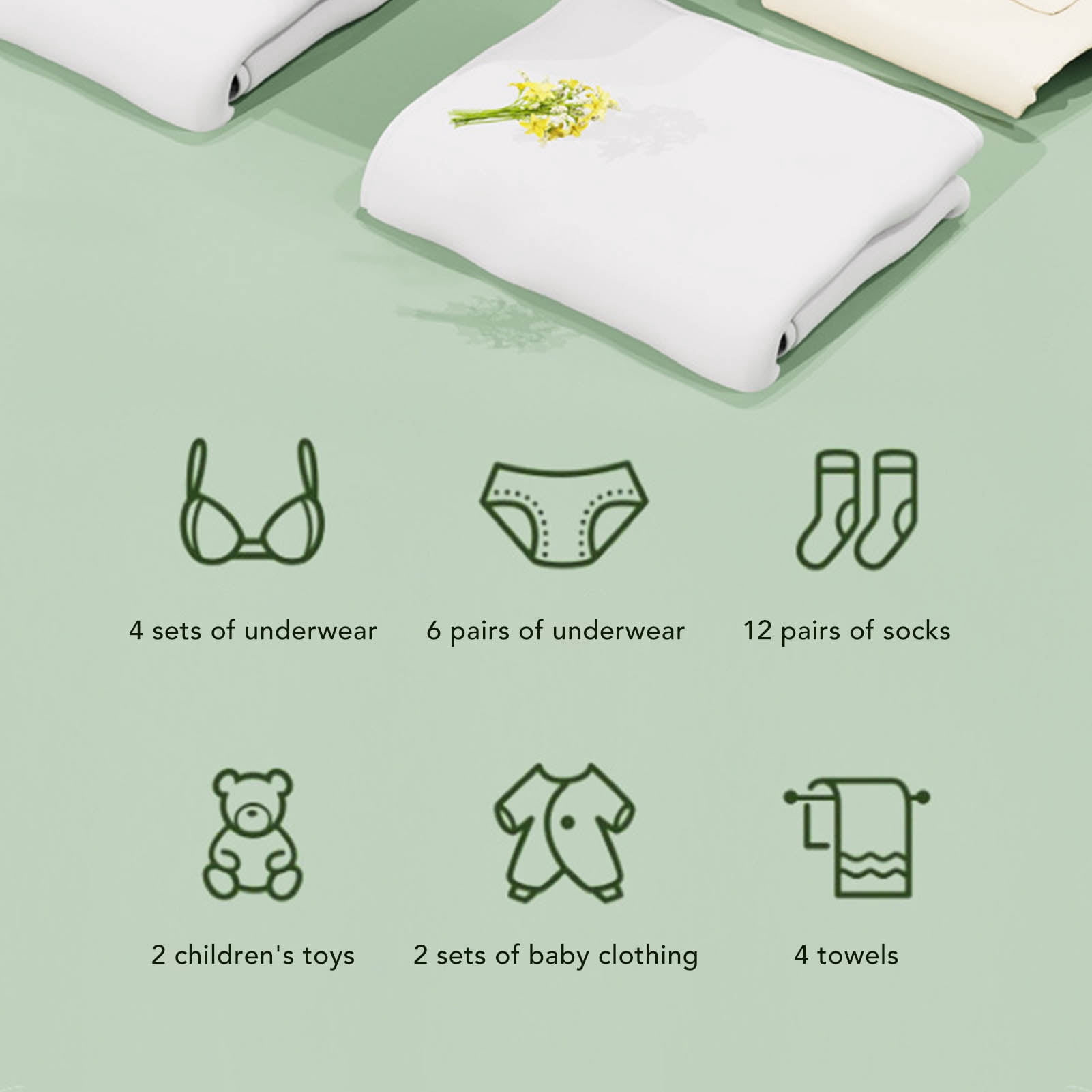 Suodoka 6.5L Green Portable Washing Machine, Foldable Mini Clothes Washer with Spin Dry, Automatic Small Laundry Machine for Home and Travel, 11.4 inches