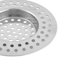thumbnail image 3 of Uxcell Bathroom Metal Sink Drain Strainer Mesh Filter Basket Silver Tone, 3 of 5