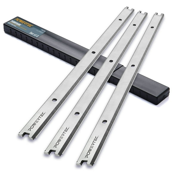 POWERTEC 13 Inch Planer Blades for Ridgid R4330, TP1300LS Planer, Replacement for AC20502 Planer Knives, Set of 3  (12828)