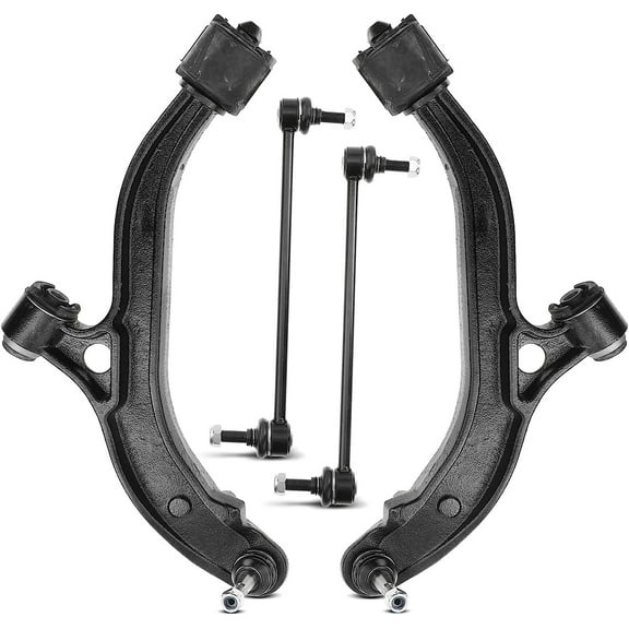 A-Premium 4Pcs Front Suspension Kit Lower Control Arm and Ball Joint Assembly Sway Bar Link Compatible with Dodge Grand Caravan/Caravan Chrysler Town & Country 2001-2007 Voyager 2001-2003 2.4L 3.3L