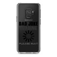 thumbnail image 1 of DistinctInk Clear Shockproof Hybrid Case for Samsung Galaxy S9 (5.8" Screen) - TPU Bumper Acrylic Back Tempered Glass Screen Protector - Dad Joke Loading Please Wait, 1 of 5