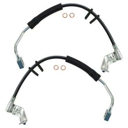 TRQ Front Brake Hose Set BLA63765 Fits Select 1999-2002 Ford Expedition , 1999-2003 Ford F-150 , 2004-2004 Ford F-150 Heritage , 1997-1999 Ford F-250 , 1999-2002 Lincoln Navigator
