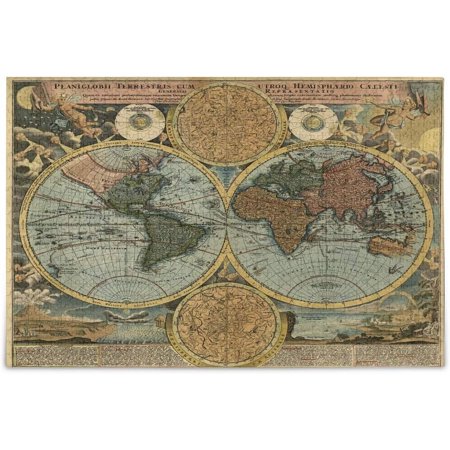 BESTKITTY Ancient World Map 500 Piece Jigsaw Puzzles Interesting Toys Game