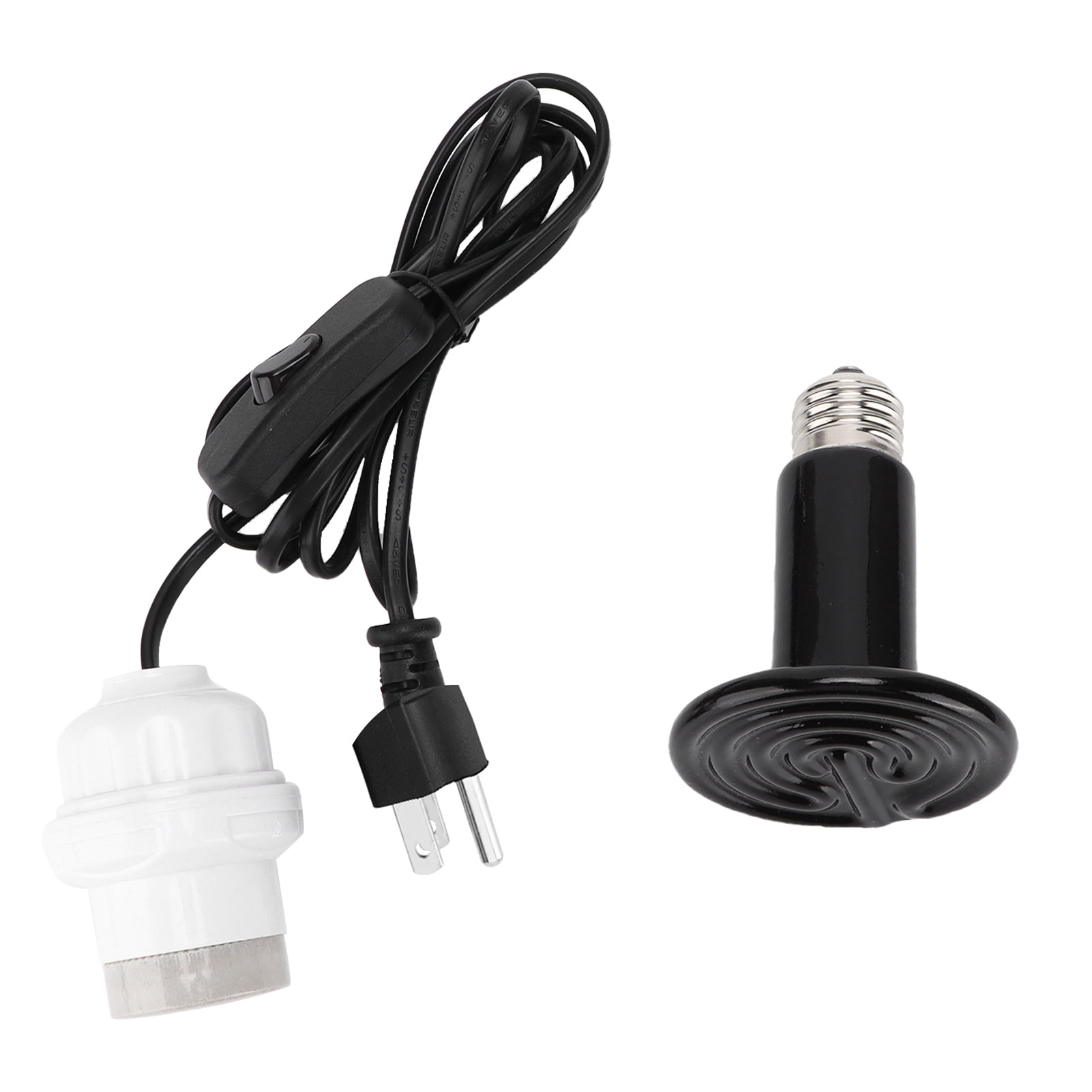 Ceramic Heat Lamp, Reptile Heat Lamp E27 Heating Lamp Holder 100W