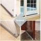 thumbnail image 5 of Tapón de tiro debajo de la puerta de 37 pulgadas, cortable y lavable, tapón de tiro de puerta doble, burlete de puerta de ahorro de energía para reducir el ruido, bloqueador de brisa de ventana esquí esquí Gafas de esquí, 5 of 5