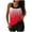 Red|women tankini swimsuits 2 piece, variant on Brnmxoke Swimsuits for Women 2026 Tankini Set Two Piece Bathing Suits Blouson Tank Top with Boyshorts Tummy Control Modest Swimwear Outfits Black,L