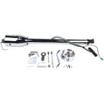 thumbnail image 4 of 30 Inch Polish Stainless Steel Floor Shift Steering Column with 9 Hole Wheel Adapter Switch Automatic No Key Silver, 4 of 11