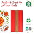 thumbnail image 3 of THREAD SPREAD Kitchen Dish Towels, 100% Cotton Salsa Towels, Set of 12 (16x28 Inches), Multi Purpose Cooking Drying Restaurant Bar Cleaning Cloth Napkin, Highly Absorbent, Lint Free (Red & Orange), 3 of 8
