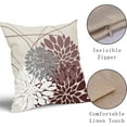 thumbnail image 3 of Pillow Covers 18X18 Inch Set of 2, Modern Geometry Dahlia Floral Print Decorative Throw Pillow Covers Outdoor Fall Farmhouse Cushion Case for Home Couch Sofa Bed Decoration, 3 of 5