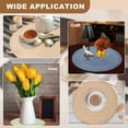 thumbnail image 7 of Unique Bargains 4Pcs Round Woven Braided Washable Heat Resistant Place Mat Blue 11.8", 7 of 7