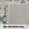 thumbnail image 4 of Kitchen Rugs and Mats Non-Slip Washable Set of 2, Boho Farmhouse Washable Kitchen Mats for Floor, Front of Sink, Entryway and Hallway Blue, 18"x30"+18"x59", 4 of 5