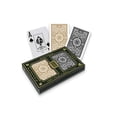 thumbnail image 4 of KEM Arrow Poker Size Playing Cards: 2 deck set Black and Gold, Wide Jumbo Index, 4 of 5