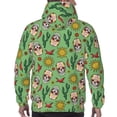 thumbnail image 7 of Kdxio Vintage Sugar Skull Print Mens Casual Hooded Collar Drawstring Hoodies Pullover Sweatshirts Casual Long Sleeve Shirts-4X-Large, 7 of 7