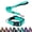 Aqua, variant on BRIOPAWS Reflective Dog Collar and Leash Set,Soft Neoprene Pet Collar with Quick Release Buckle,Adjustable Nylon Dog Collars for Small Dogs(S 5FT Leash,Purple)