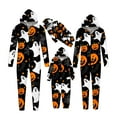 ZQUUVOU Family Matching Pajamas Halloween Hoodie Onesie Men's Cool Pjs