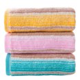 thumbnail image 1 of Juego De Toallas De Baño - Juego De Toallas De Rayas De Algodón De Toalla De Mano De 3 Piezas, Juegos De Toallas Absorbentes para Adultos,Red+Green+Yellow, 1 of 5