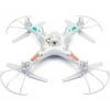 Microgear EC10399-White RC Quadcopter Drone UAV RTF UFO with 2MP HD Camera Syma