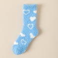 thumbnail image 2 of Warm & Cozy Valentines Gifts for Women, Fluffy Fuzzy Plush Sleeping Slipper Socks - Soft Warm Fabric Sky Blue One Size, 2 of 5